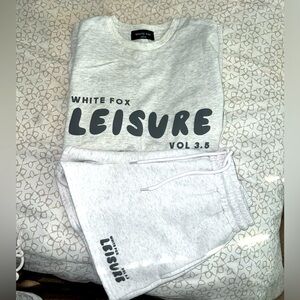 White fox boutique lounge set